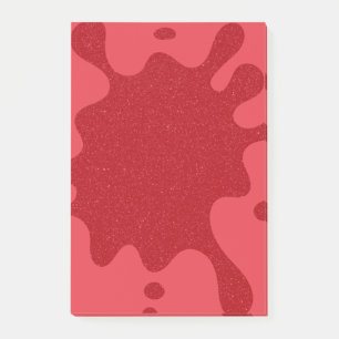 Benutzerdefinierte Tomatenrote Paint Splash Post-i Post-it Klebezettel
