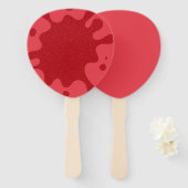 Benutzerdefinierte Tomatenrote Splash-Paddelventil Fächer (Vorne und Hinten)