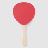 Benutzerdefinierte Tomatenrote Splash-Paddelventil Fächer (Rückseite)