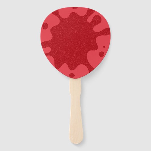 Benutzerdefinierte Tomatenrote Splash-Paddelventil Fächer (Vorderseite)