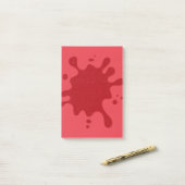 Benutzerdefinierte Tomatenrote Splash Post-it® Not Post-it Klebezettel (Auf Schreibtisch)