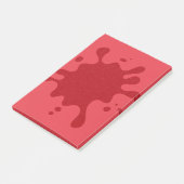 Benutzerdefinierte Tomatenrote Splash Post-it® Not Post-it Klebezettel (angewinkelt)