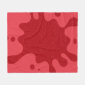 Benutzerdefinierte Tomatenrote Sprenkel-Fleece-Dec Fleecedecke (Vorderseite (Horizontal))