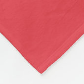 Benutzerdefinierte Tomatenrote Sprenkel-Fleece-Dec Fleecedecke (Ecke)