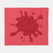 Benutzerdefinierte Tomatenrote Sprenkel-Fleece-Dec Fleecedecke (Vorderseite (Horizontal))