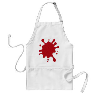 Benutzerdefinierte Tomatenrote Spritzer-Schürze Schürze