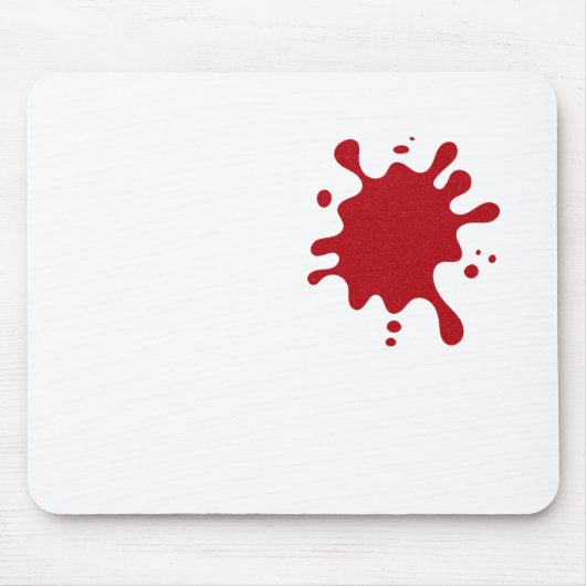 Benutzerdefinierte Tomatenrote Spritzmauspad Mousepad (Vorne)