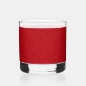 Benutzerdefinierte Tomatenrote Textur Rocks Glas – (Rückseite)