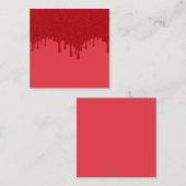 Benutzerdefinierte Tomato Red Tropfen Mini-Karte Mitteilungskarte (Vorne/Hinten)