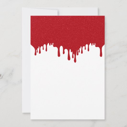 Benutzerdefinierte Tomato Red Tropfen Noise Flat C Save The Date (Vorderseite)