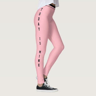 Benutzerdefinierte Torte Zuckerguss Rosa Schwarz M Leggings
