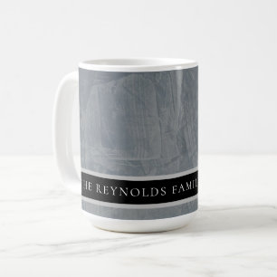 Benutzerdefinierte Toskana-Schiefergraue Gips-Mono Kaffeetasse