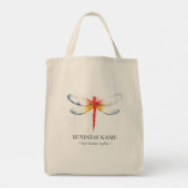 Benutzerdefinierte Tragetaschen Rote Dragonfly (Rückseite)