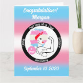 Benutzerdefinierte Transgender Sobriety Card - Tra Karte (Vorderseite)