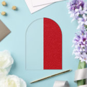 Benutzerdefinierte transparente Einladung mit seit (Insitu (Hochzeit))