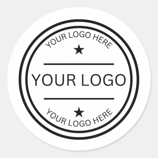 Benutzerdefinierte transparente Logo personalisier Runder Aufkleber (Vorderseite)