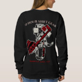 Benutzerdefinierte Trauma-Krankenschwester-Mama-Ta Sweatshirt (Rückseite)
