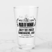 Benutzerdefinierte Trauzeugin Glas (Vorderseite)