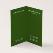 Benutzerdefinierte Trend-Farben Modernes, elegante Visitenkarten (Innenseite)