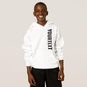 Benutzerdefinierte, trendy Big Schriftart Textvorl Hoodie (Vorne ganz)