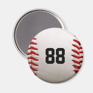 Benutzerdefinierte Trikotnummer Baseballspieler De Magnet
