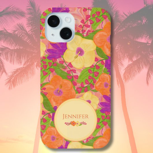 Benutzerdefinierte Tropical Bloom Hülle – Blumiges