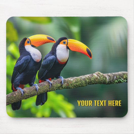 Benutzerdefinierte tropische Textanstriche Mousepad (Vorne)