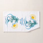 Benutzerdefinierte tropische Textinseln Badhandtuch Set (Handtuch)