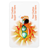 Benutzerdefinierte tropische Textzyklen Magnet (Vertikal)