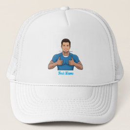 Benutzerdefinierte Trucker-Mütze mit Gesicht und N Truckerkappe