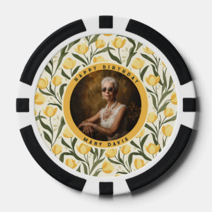 Benutzerdefinierte Tulpen-Themen-Geburtstagsfeier  Pokerchips