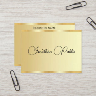 Benutzerdefinierte Typografie Schrift Gold Look Pr Visitenkarte