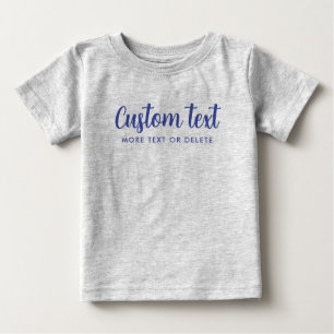 Benutzerdefinierte Typografie Text Bild Vorlage Gr Baby T-shirt