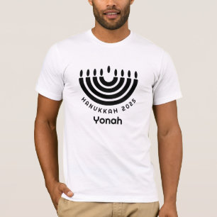 Benutzerdefinierte übereinstimmende Chanukka 2025 T-Shirt