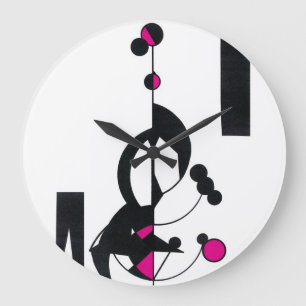 Benutzerdefinierte Uhr für rosa Geodesign