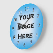 Benutzerdefinierte Uhr mit dünnen schwarzen Zahlen (Winkel)