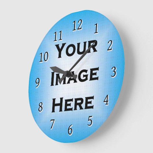 Benutzerdefinierte Uhr mit dünnen schwarzen Zahlen (Winkel)