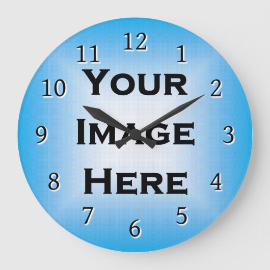 Benutzerdefinierte Uhr mit dünnen schwarzen Zahlen (Vorderseite)