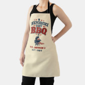 Benutzerdefinierte Unabhängigkeitstag BBQ Beige Fa Schürze (InSitu)