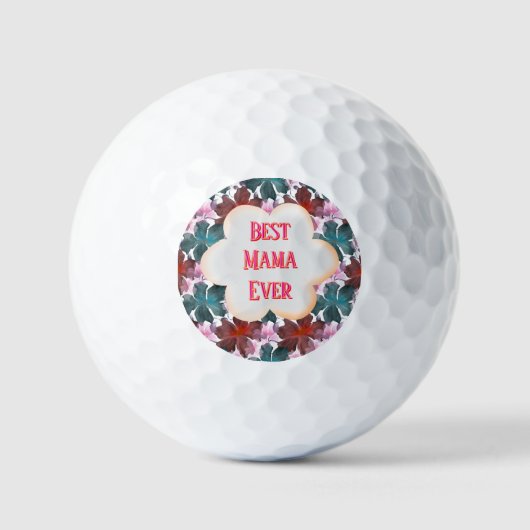 Benutzerdefinierte und personalisierte Aquarell-Bl Golfball (Vorderseite)