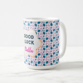 Benutzerdefinierte und personalisierte blaugrüne u kaffeetasse (VorderseiteRechts)