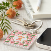 Benutzerdefinierte und personalisierte Danke Mama  Schlüsselanhänger (Vorderseite rechts)