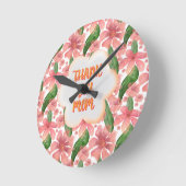 Benutzerdefinierte und personalisierte Dankeschön- Runde Wanduhr (Winkel)