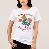 Benutzerdefinierte und personalisierte Dankeschön- Tri-Blend Shirt (Vorderseite)