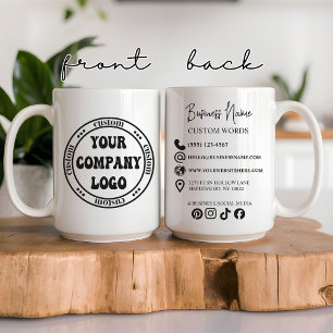 Benutzerdefinierte Unternehmens-Logo-Tasse für Mit Kaffeetasse