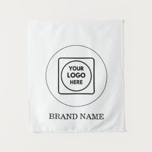 Benutzerdefinierte Unternehmens-Logo-Text-Wand-Bra Wandteppich