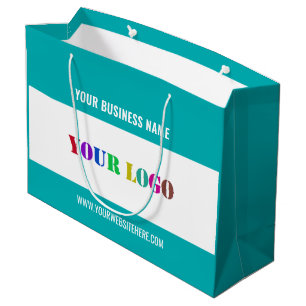 Benutzerdefinierte Unternehmens-Logo und Text Werb Große Geschenktüte