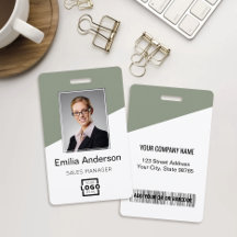 Benutzerdefinierte Unternehmenslogo-Bar-Code-Mitar