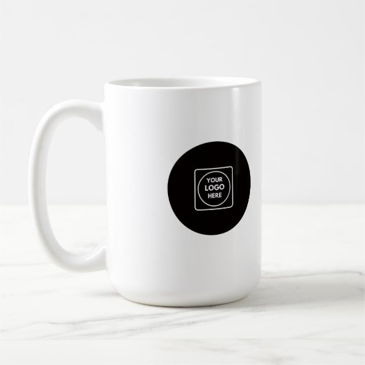 Benutzerdefinierte Unternehmenslogo-Branded-Kaffee Kaffeetasse (Links)
