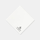 Benutzerdefinierte Unternehmenslogo Cafe Restauran Serviette (Ecke)